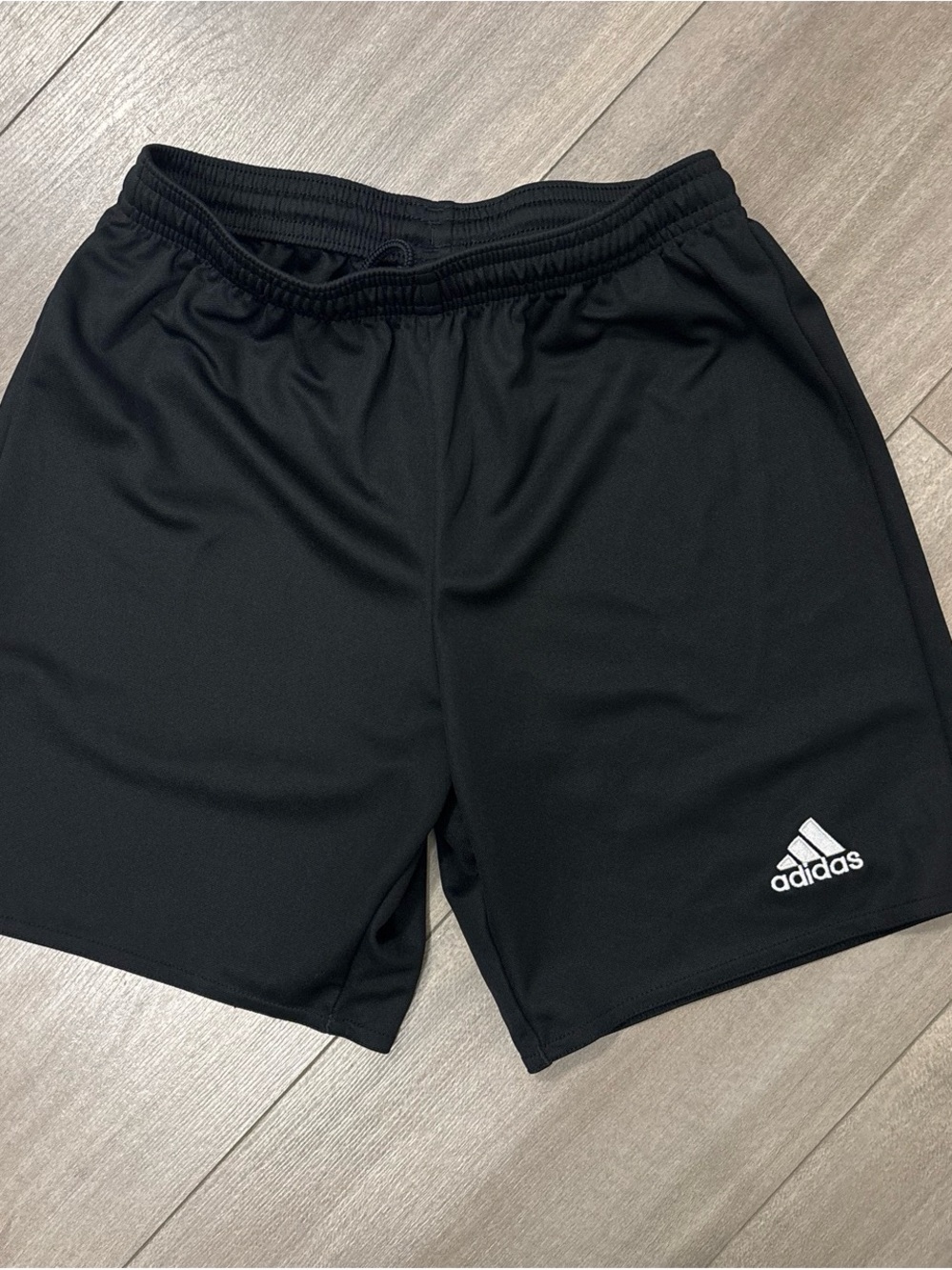 adidas Black Athletic Logo Shorts for Kids